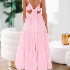 HAZEL & OLIVE Besties Bridal Brunch Maxi Dress - Pink -HAZEL & OLIVE shop hazel olive besties bridal brunch maxi dress pink 36486835634370