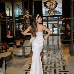 HAZEL & OLIVE Bowtiful Bride Dress - White 4 HAZEL & OLIVE Bowtiful Bride Dress - White -HAZEL & OLIVE shop hazel olive bowtiful bride dress white 34316021989570 scaled