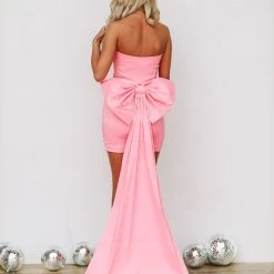 HAZEL & OLIVE Bowtiful Dress - Bubblegum Pink 5 HAZEL & OLIVE Bowtiful Dress - Bubblegum Pink -HAZEL & OLIVE shop hazel olive bowtiful dress bubblegum pink 35999494963394