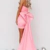 HAZEL & OLIVE Bowtiful Dress - Bubblegum Pink -HAZEL & OLIVE shop hazel olive bowtiful dress bubblegum pink 35999496896706