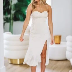 HAZEL & OLIVE Champagne Dreams Midi Dress - Champagne 7 HAZEL & OLIVE Champagne Dreams Midi Dress - Champagne -HAZEL & OLIVE shop hazel olive champagne dreams midi dress champagne 37080797249730