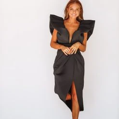 HAZEL & OLIVE Crystal's Dynasty Dress - Black -HAZEL & OLIVE shop hazel olive crystal s dynasty dress black 35134070358210