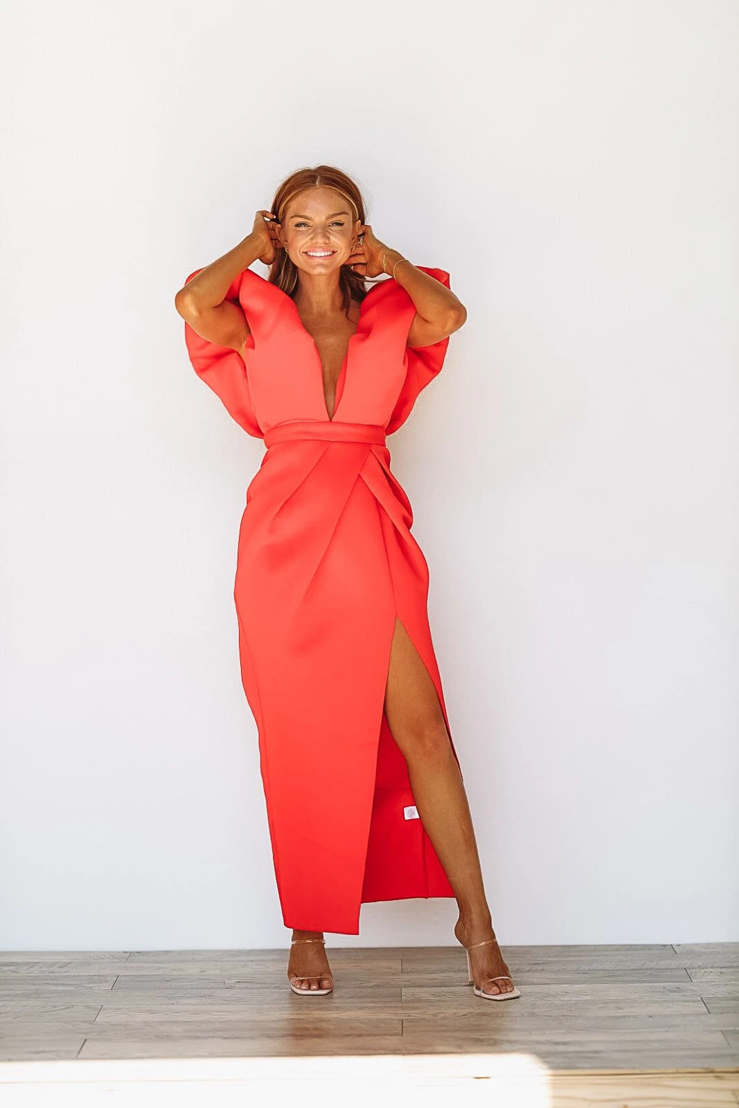 HAZEL & OLIVE Crystal's Dynasty Dress - Red 4 HAZEL & OLIVE Crystal's Dynasty Dress - Red - Image 2