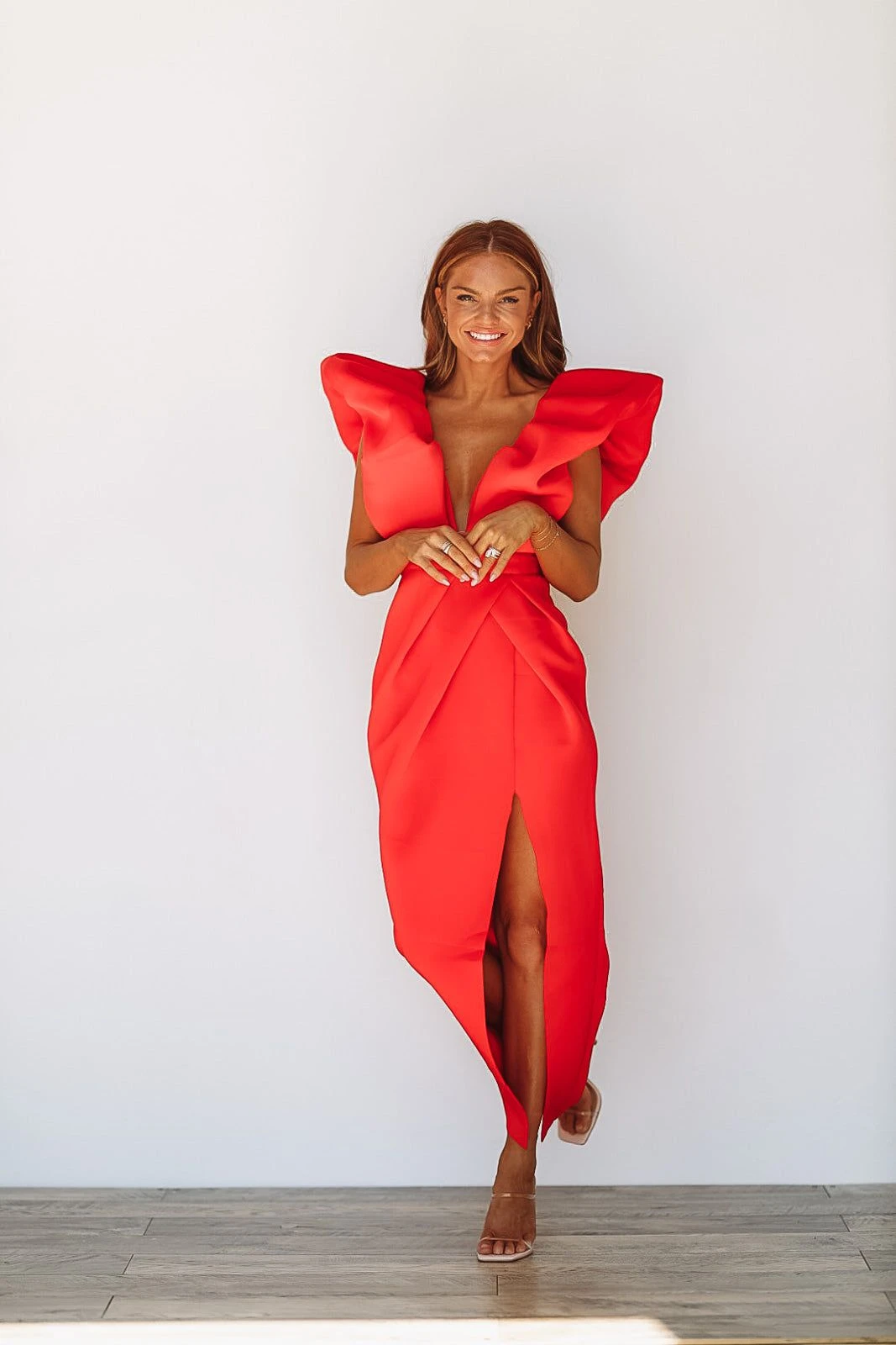 HAZEL & OLIVE Crystal's Dynasty Dress - Red 5 HAZEL & OLIVE Crystal's Dynasty Dress - Red - Image 3