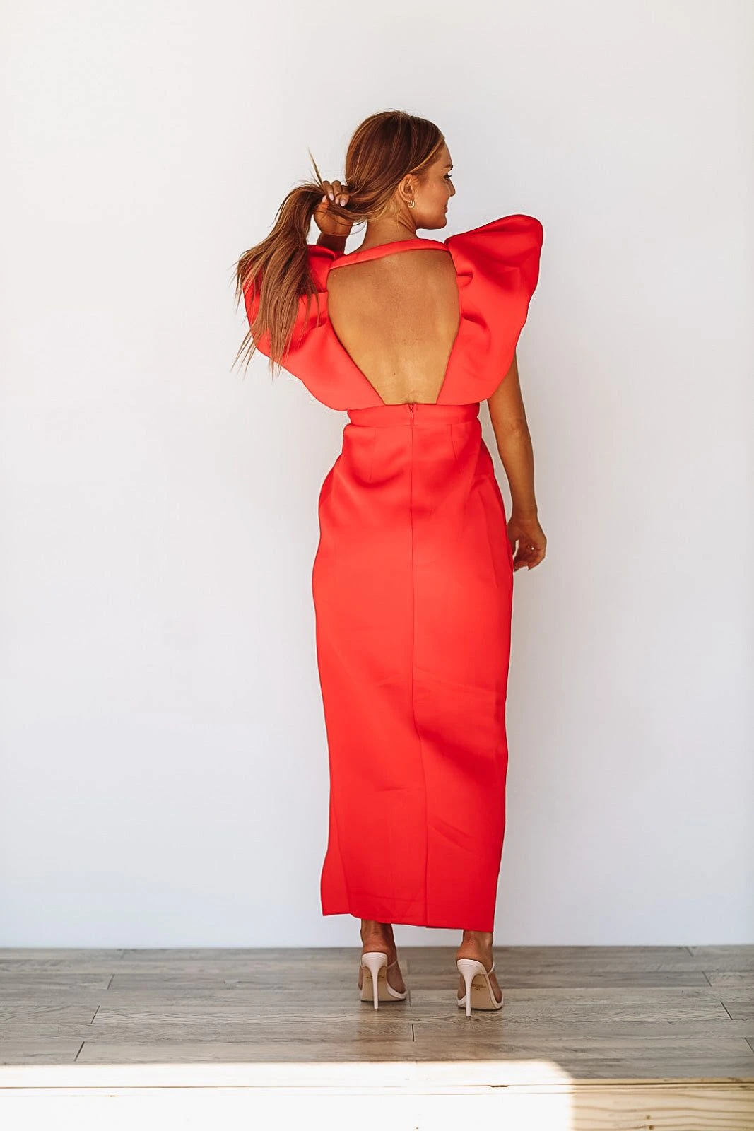 HAZEL & OLIVE Crystal's Dynasty Dress - Red 6 HAZEL & OLIVE Crystal's Dynasty Dress - Red - Image 4