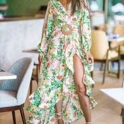 HAZEL & OLIVE Falling For Floral Maxi Dress - Multi