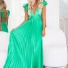 HAZEL & OLIVE For Keeps Maxi Gown - Green -HAZEL & OLIVE shop hazel olive for keeps maxi gown green 37375608324290