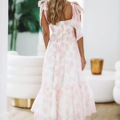 HAZEL & OLIVE Girly And Chic Maxi Dress - Ivory And Pink 6 HAZEL & OLIVE Girly And Chic Maxi Dress - Ivory And Pink -HAZEL & OLIVE shop hazel olive girly and chic maxi dress ivory and pink 37066739876034
