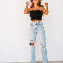 HAZEL & OLIVE Going Out Jeans - Medium Wash 4 HAZEL & OLIVE Going Out Jeans - Medium Wash -HAZEL & OLIVE shop hazel olive going out jeans medium wash 36019503366338