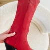 HAZEL & OLIVE Here For A Good Time Cowboy Boots - Red (FINAL SALE)