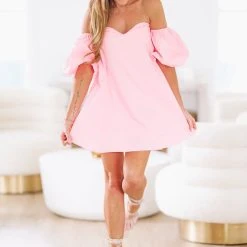 HAZEL & OLIVE Kisses Mini Dress - Pink
