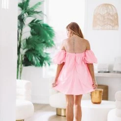 HAZEL & OLIVE Kisses Mini Dress - Pink -HAZEL & OLIVE shop hazel olive kisses mini dress pink 37481902866626