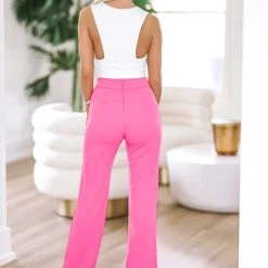 HAZEL & OLIVE Lucky You Pants - Fuchsia Pink -HAZEL & OLIVE shop hazel olive lucky you pants fuchsia pink 36905374908610