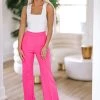 HAZEL & OLIVE Lucky You Pants - Fuchsia Pink -HAZEL & OLIVE shop hazel olive lucky you pants fuchsia pink 36905375006914