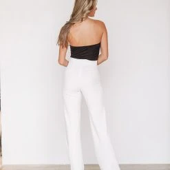 HAZEL & OLIVE Lucky You Pants - White 11 HAZEL & OLIVE Lucky You Pants - White -HAZEL & OLIVE shop hazel olive lucky you pants white 36080351510722