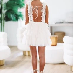 HAZEL & OLIVE More Than Ever Tulle Dress - Cream -HAZEL & OLIVE shop hazel olive more than ever tulle dress cream 37224283177154