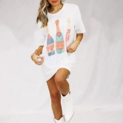 HAZEL & OLIVE Pop Fizz Clink Graphic T Shirt Dress Or Tee - White 5 HAZEL & OLIVE Pop Fizz Clink Graphic T Shirt Dress Or Tee - White -HAZEL & OLIVE shop hazel olive pop fizz clink graphic tee dress white 32192222757058