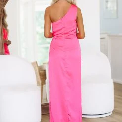 HAZEL & OLIVE Pretty Me Maxi Gown - Pink -HAZEL & OLIVE shop hazel olive pretty me maxi gown pink 37375629852866