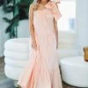 HAZEL & OLIVE Sweet As A Peach Maxi Dress - Light Pink -HAZEL & OLIVE shop hazel olive sweet as a peach maxi dress peach 36353393918146