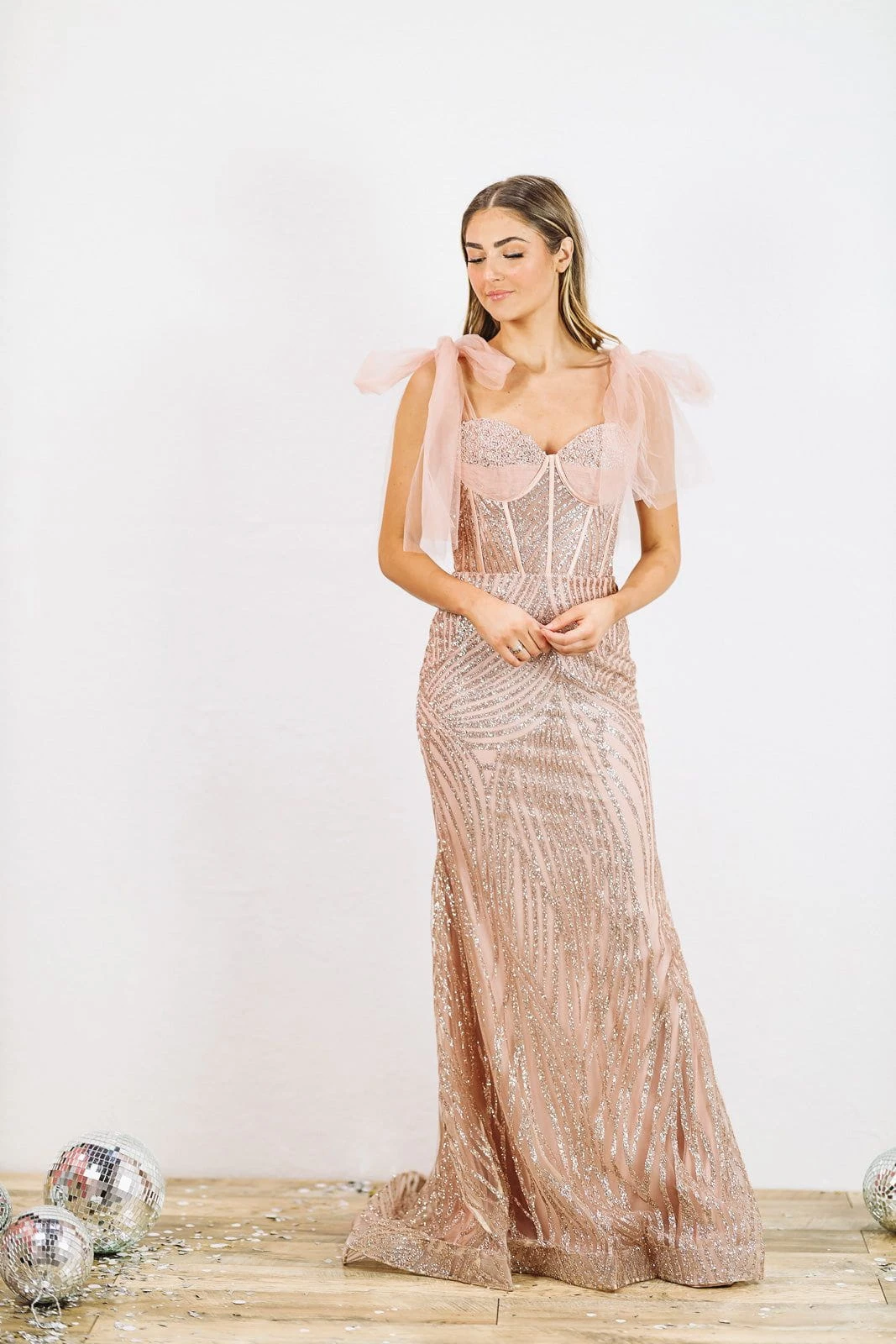 The Golden Hour Evening Gown Dress - Rose Gold HAZEL & OLIVE The Golden Hour Evening Gown Dress - Rose Gold -HAZEL & OLIVE shop hazel olive the golden hour evening gown dress rose gold 36038121324738