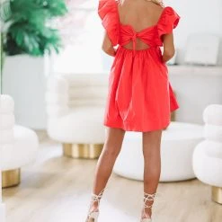 HAZEL & OLIVE To Be Loved By You Babydoll Dress - Red 7 HAZEL & OLIVE To Be Loved By You Babydoll Dress - Red -HAZEL & OLIVE shop hazel olive to be loved by you babydoll dress red 37302098559170