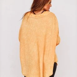 HAZEL & OLIVE Waffle Knit Button Down Shacket - Bright Orange 5 HAZEL & OLIVE Waffle Knit Button Down Shacket - Bright Orange -HAZEL & OLIVE shop hazel olive waffle knit button down shacket bright orange 35583651676354