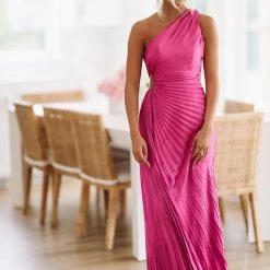 HAZEL & OLIVE What Dreams Are Made Of Maxi Dress - Magenta Pink -HAZEL & OLIVE shop hazel olive what dreams are made of maxi dress magenta pink 37504160530626