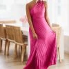 HAZEL & OLIVE What Dreams Are Made Of Maxi Dress - Magenta Pink