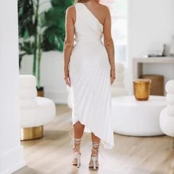 HAZEL & OLIVE What Dreams Are Made Of Maxi Dress - Pearl Ivory -HAZEL & OLIVE shop hazel olive what dreams are made of maxi dress pearl ivory 37269762146498